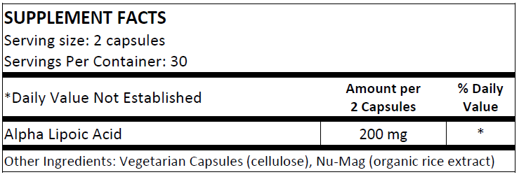 NS - Alpha Lipoic Acid