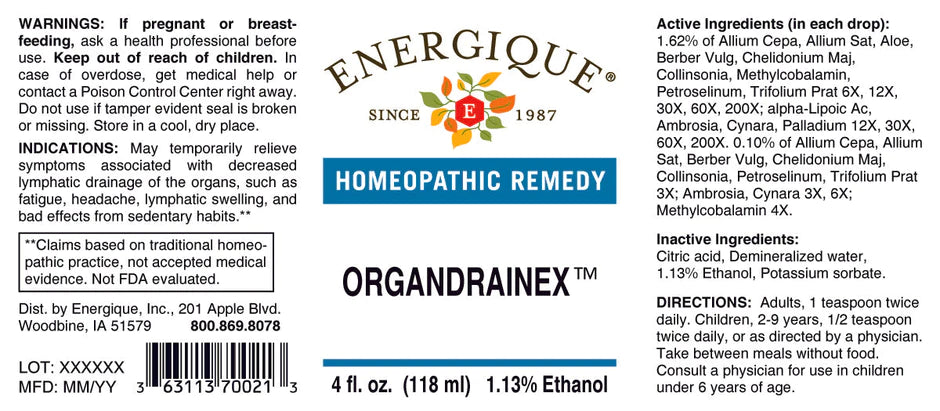 EQ - Organdrainex 4 oz