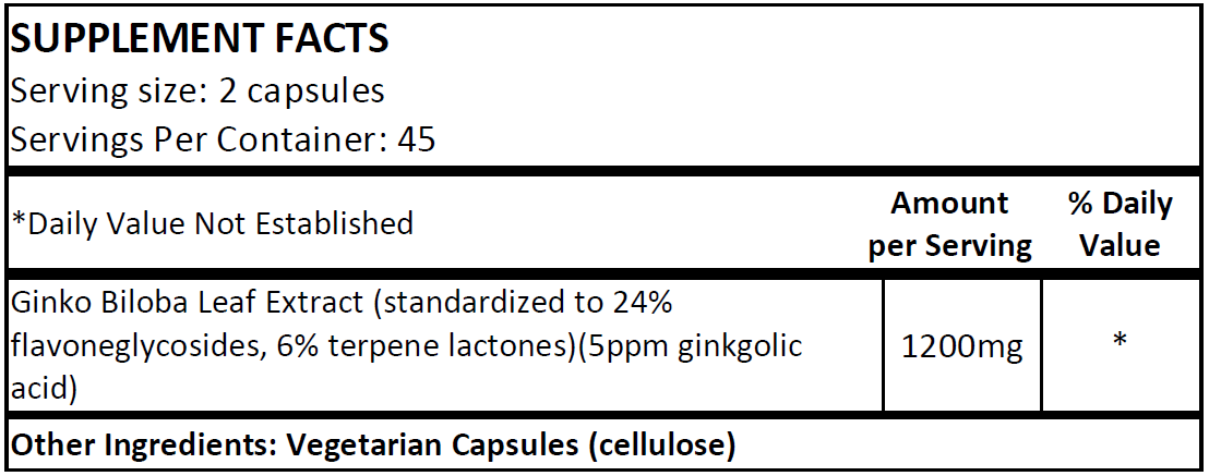 NS - Ginkgo Biloba