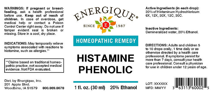 EQ - Histamine Phenolic 1 oz