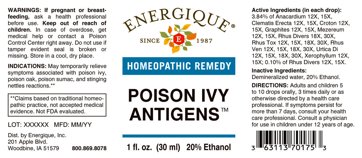 EQ - Poison Ivy Antigens 1 oz