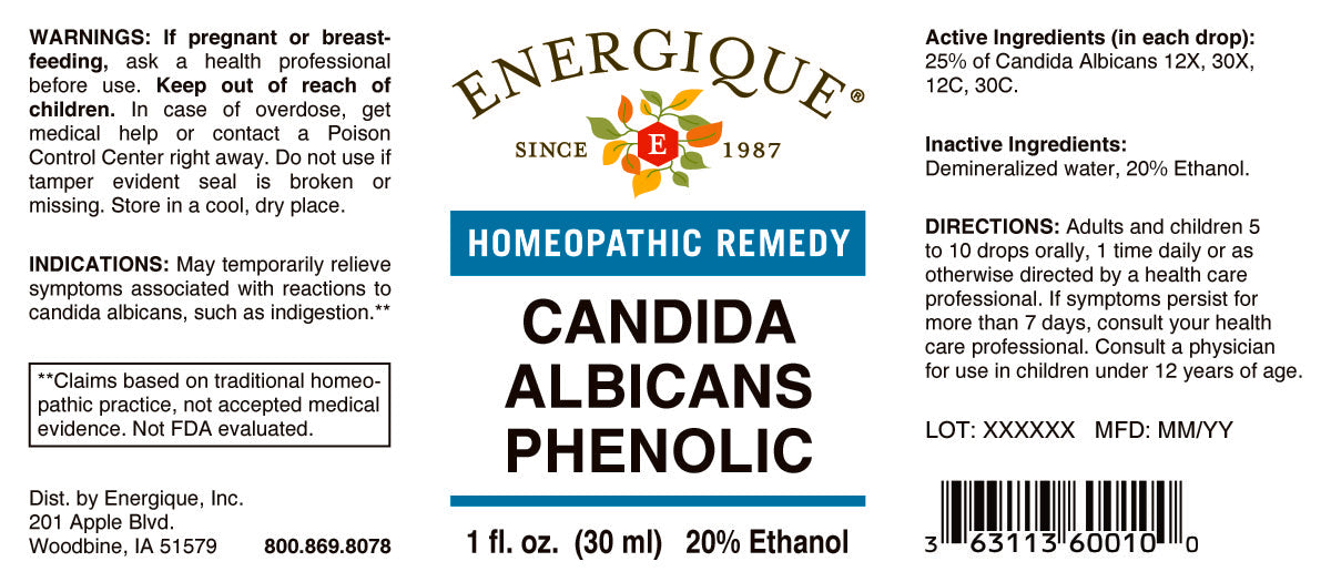 EQ - Candida Albicans Phenolic 1 oz