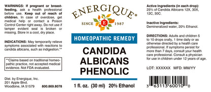 EQ - Candida Albicans Phenolic 1 oz