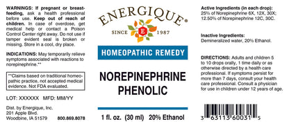 EQ - Norepinephrine Phenolic 1 oz