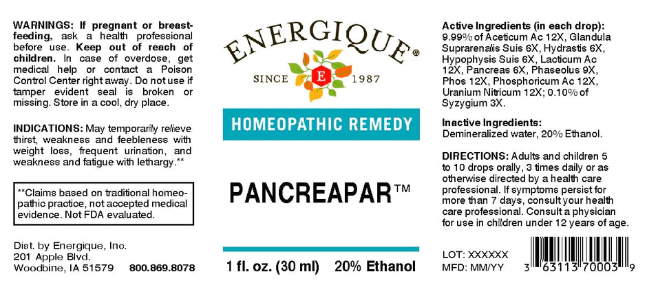 EQ - Pancreapar 1 oz
