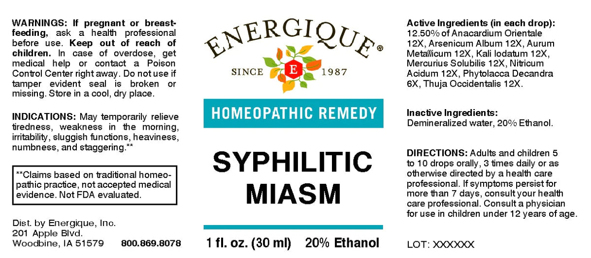 EQ - Syphilitic Miasm 1 oz