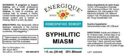 EQ - Syphilitic Miasm 1 oz