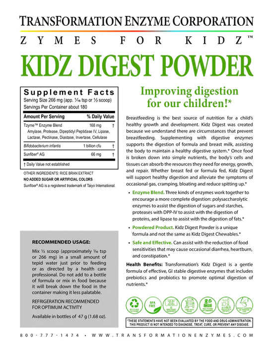 TE - Kidz Digest Powder